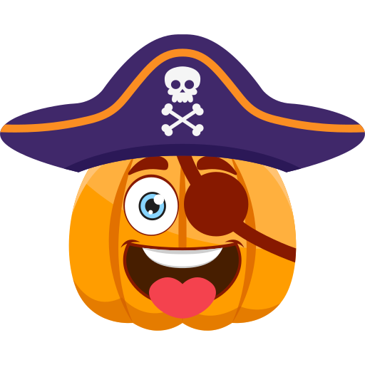 Coloriage de pirate rigolo à imprimer pour Halloween
