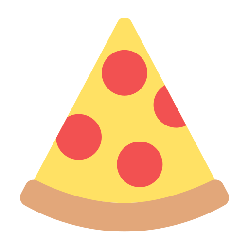 Coloriage de pizza et nourriture dans un restaurant à imprimer