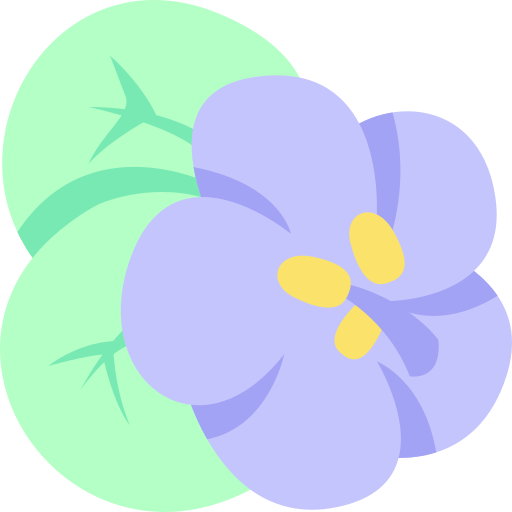 Coloriage de fleur violette botanique à imprimer