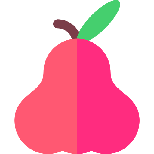 Coloriage de pomme rose saine à imprimer