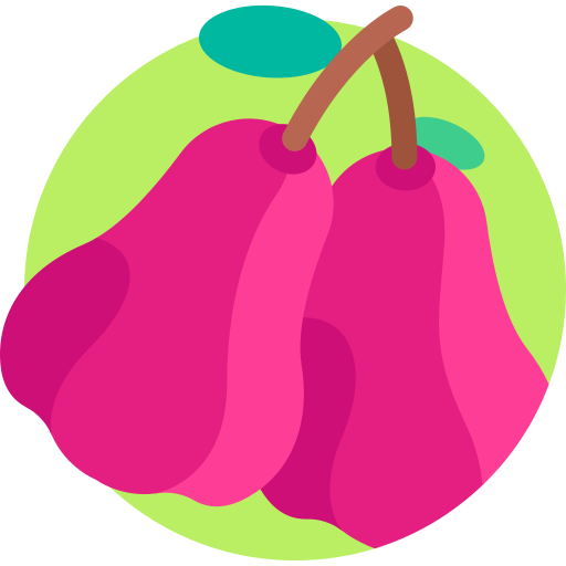 Coloriage de pomme rose saine vegan à imprimer