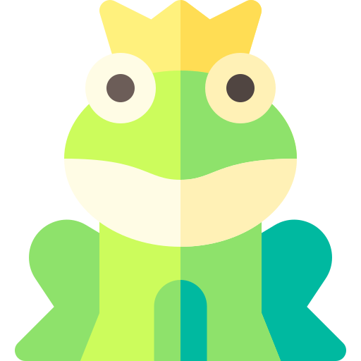 Coloriage de prince et grenouille à imprimer