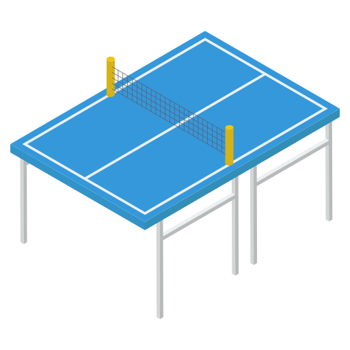 Coloriage de raquette de tennis de table équipement à imprimer