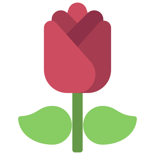 Coloriage de rose rouge botanique à imprimer