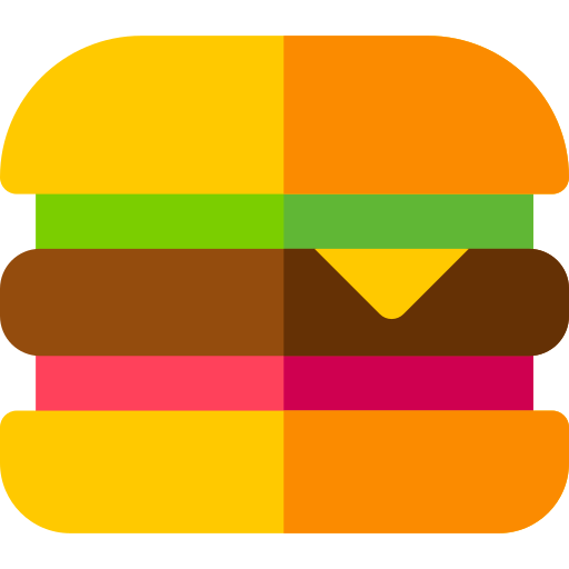 Coloriage de sandwich au fromage burger à imprimer