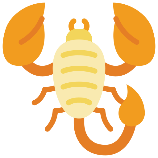 Coloriage de scorpion à imprimer avec tenailles et animal en règne