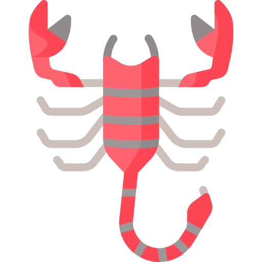 Coloriage de scorpion prédateur de la faune à imprimer