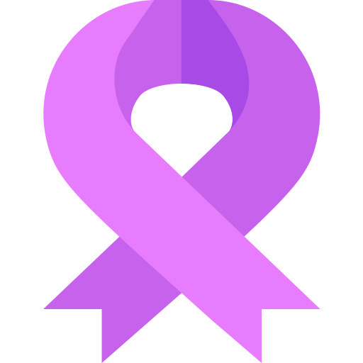 Coloriage de signe violet avec ruban à imprimer
