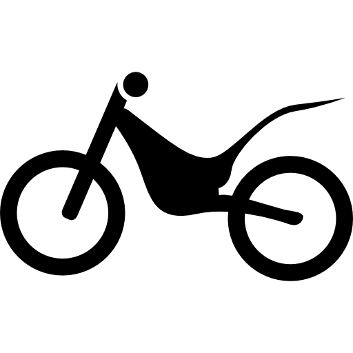 Coloriage de silhouette de vélo à imprimer