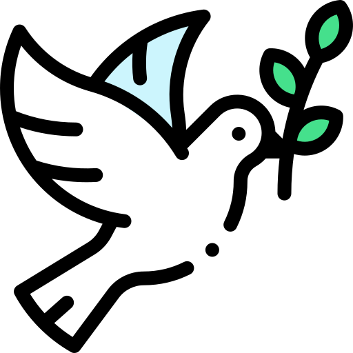 Coloriage de symbole animal pigeon à imprimer