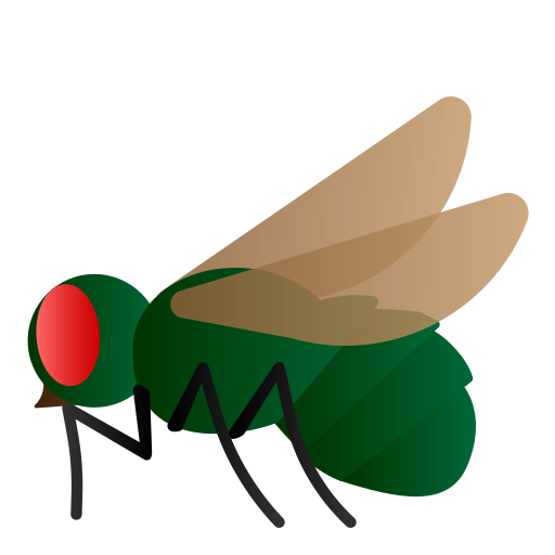 Coloriage de symbole de mouches et bugs à imprimer