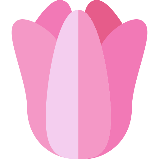 Coloriage de tulipe à imprimer : pétales en fleur