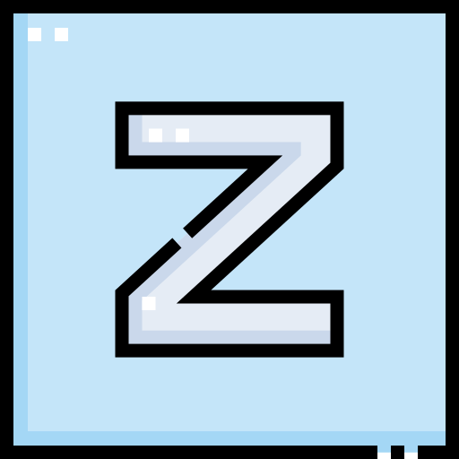Coloriage de zèbre en lettre Z à imprimer