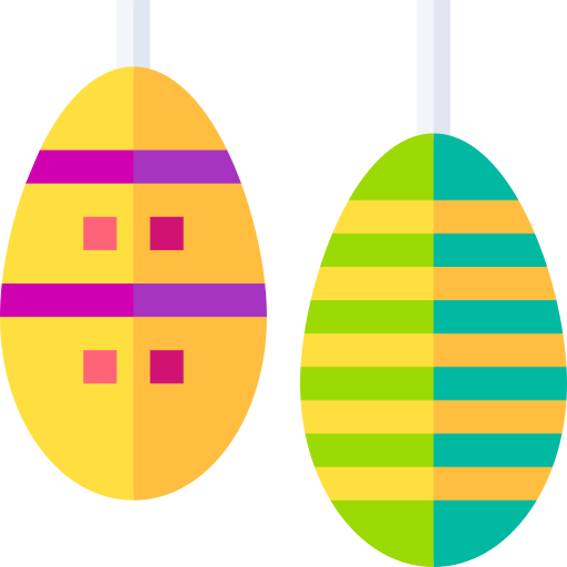 Coloriage décoration pendaison œuf de pâques