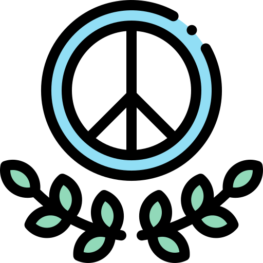 Coloriage des cultures hippie paix