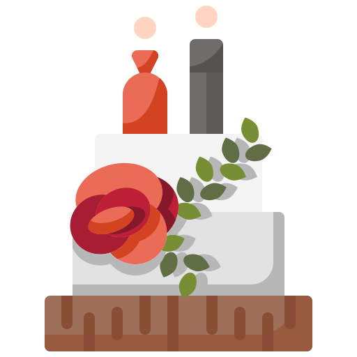 Coloriage des relations jeune marié gâteau de mariage