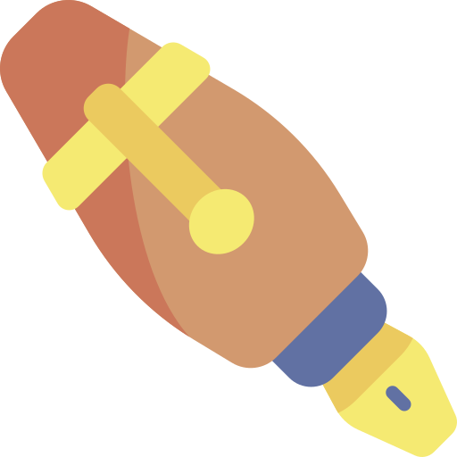 Coloriage écrire outils d'écriture stylo plume