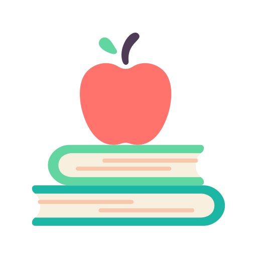 Coloriage éducation école pomme