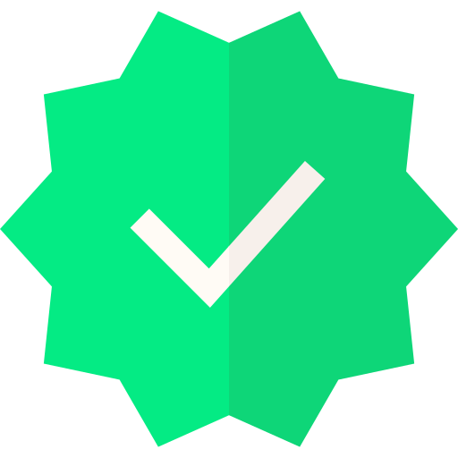 Coloriage emoji de badge vérifié faux emoji vérifié chèque vert