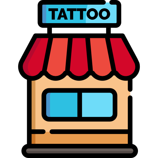 Coloriage entreprise commerce tatouage