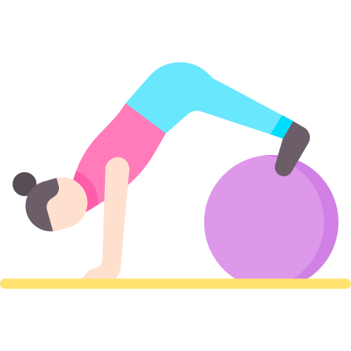 Coloriage exercice femme pilates
