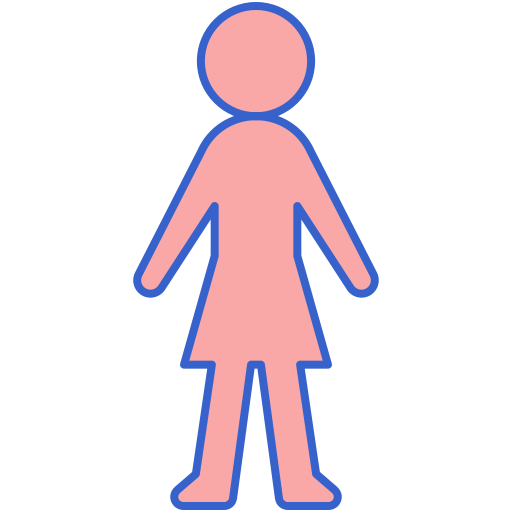 Coloriage feménine signe humanpictos