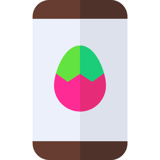 Coloriage fête électronique œuf de pâques