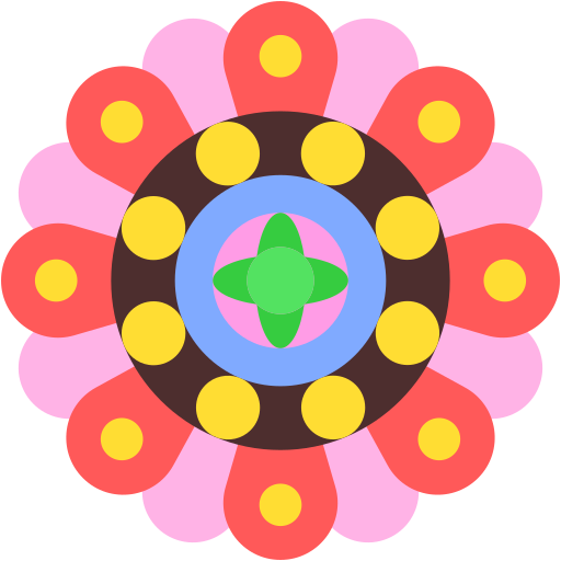 Coloriage fleur décoration bien-être