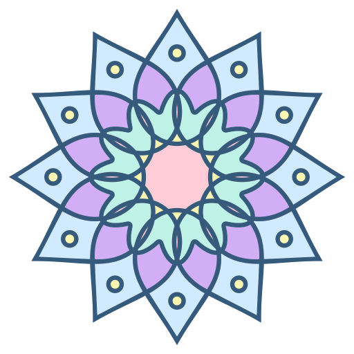 Coloriage fleur mandala art et désign