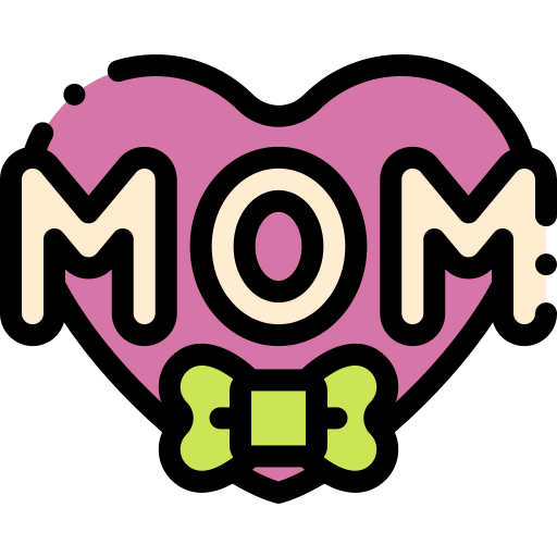 Coloriage formes et symboles cœur maman