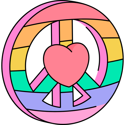 Coloriage formes et symboles lgbt amour