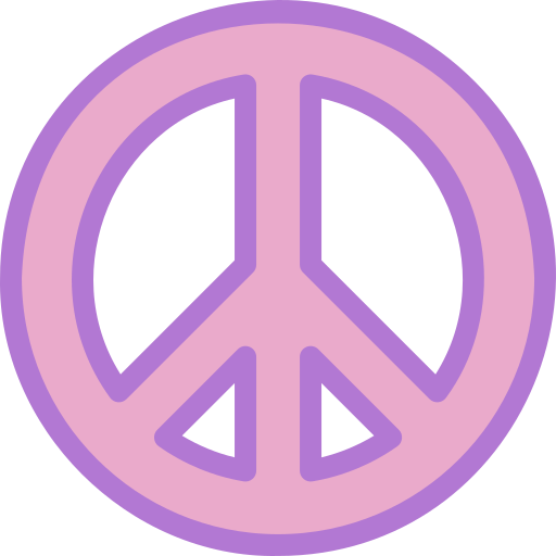 Coloriage formes et symboles paix amour