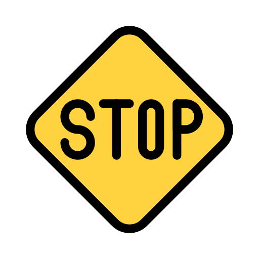 Coloriage formes et symboles panneau stop signe