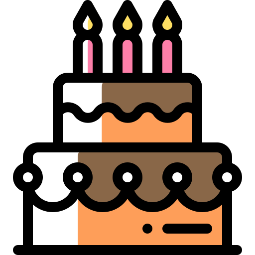 Coloriage gâteau d'anniversaire anniversaire et fête bougies
