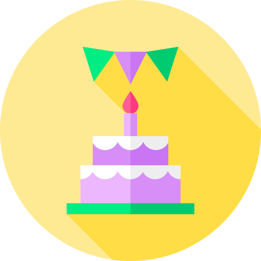 Coloriage guirlande gâteau d'anniversaire anniversaire et fête