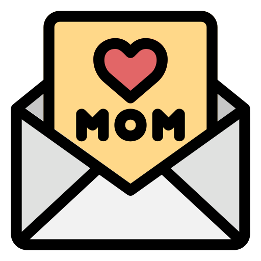 Coloriage les communications fête des mères lettre