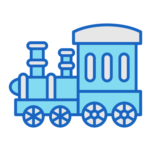 Coloriage locomotive chemin de fer jouet de bébé