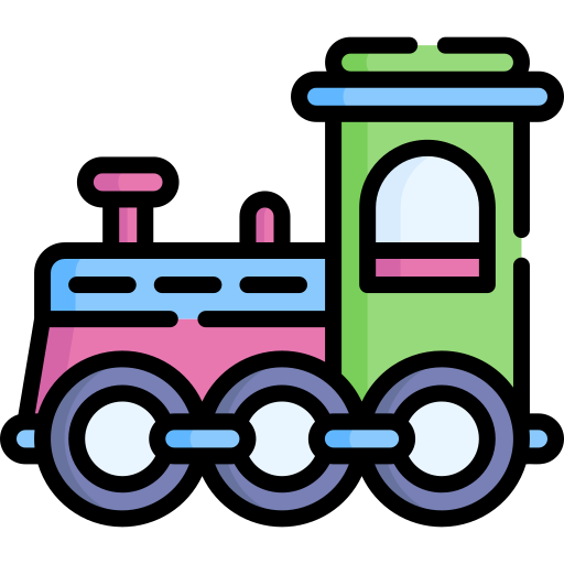 Coloriage locomotive jouet de train jouet