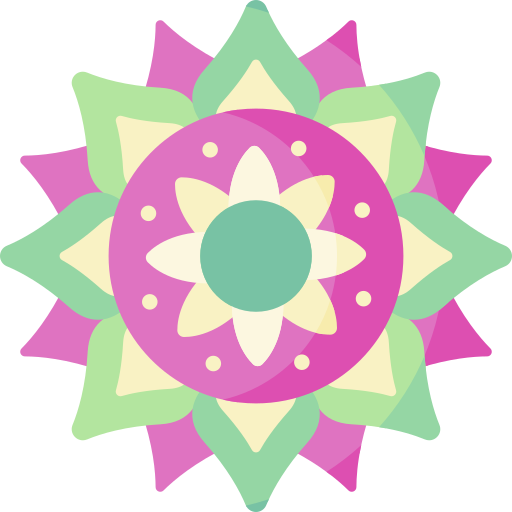 Coloriage mandala des cultures fleur