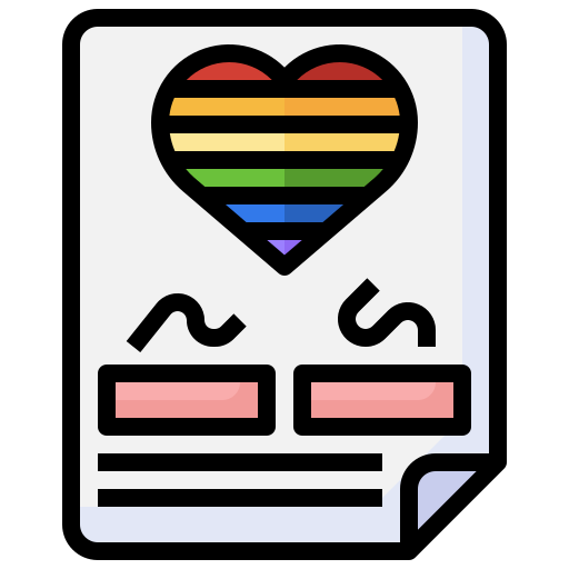 Coloriage mariage certification mariage de même sexe