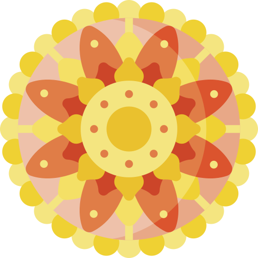 Coloriage méditation mandala fleur