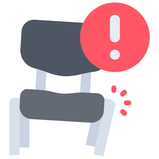 Coloriage meubles et maison fauteuil avertissement