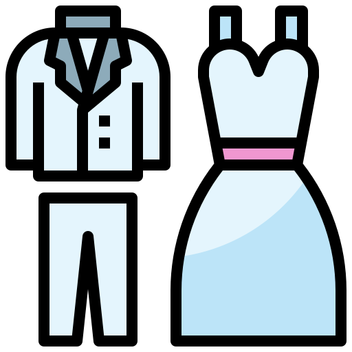 Coloriage mode robe de mariée vêtements