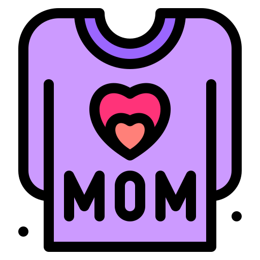 Coloriage mode t-shirt fête des mères