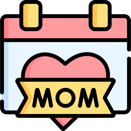 Coloriage organisation calendrier fête des mères