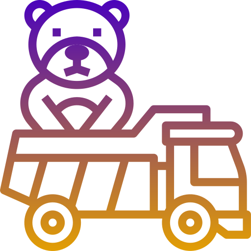 Coloriage ours en peluche enfant et bébé un camion