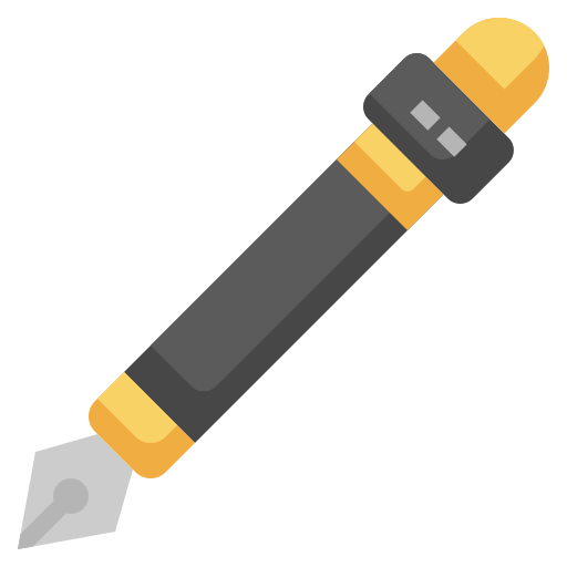 Coloriage outil stylo stylo plume conception graphique