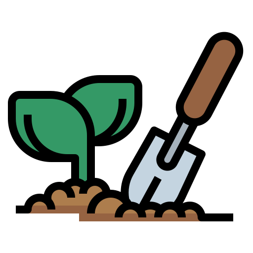 Coloriage outils de jardinage agriculture et jardinage creusement
