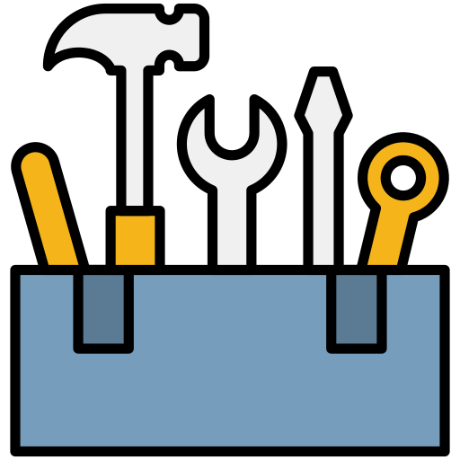 Coloriage outils de travail boîte à outils outils de réparation