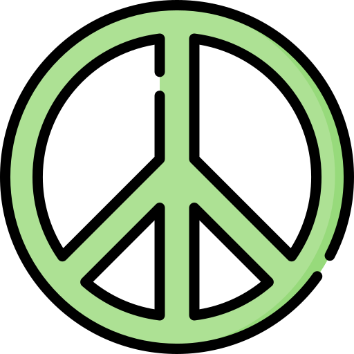 Coloriage pacifisme paix symbole
